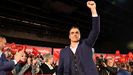 Pedro S�nchez, hoy, en el mitin de Gij�n