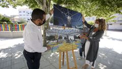 Mari�n Ferreiro e Ib�n Santalla presentaron ayer la obra