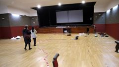 PARQUE Y CASA DE CULTURA DE BOIRO DESMANTELADA PARA QUE COMIENCEN LAS OBRAS DE REMODELACION EN LA CACHADA