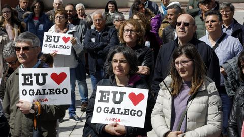 Manifestaci�n de Queremos Galego en Burela 