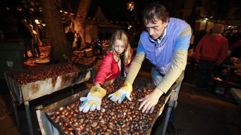 Imagen de archivo de una celebraci�n del Magosto en A Coru�a