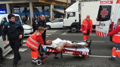 El hombre fue atendido por el 092 y por la Cruz Roja.