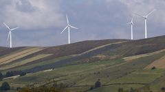 Parque elico en Muras, en imagen de archivo