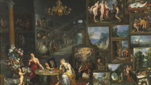 �La vista y el olfato� (detalle), ca. 1620. Jan Brueghel el Viejo
