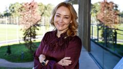 Mari�n Mouri�o, presidenta del Real Club Celta, en Afouteza