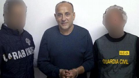 Giuseppe Polverino, jefe de la Camorra del clan Polverino, que fue detenido en el 2012 en Jerez de la Frontera por los carabineros con ayuda de miembros de la Unidad Central Operativa (UCO) de la Guardia Civil.