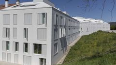 Conjunto residencial en el barrio de Conxo, en Santiago.