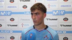 Javi Rodrguez, tras el partido del Celta frente al Barcelona de este domingo en Balados.