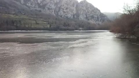 Helada en el embalse de Valdemurio, Quir�s