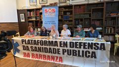 Reunin de la plataforma por la sanidad pblica.