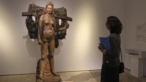 A escultura &laquo;Santa&raquo; estivo exposta no Gai&aacute;s