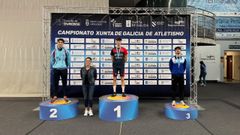 Miguel Carbajales, en lo alto del podio auton�mico