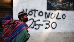Pintada llamando al boicot electoral en La Paz.