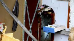 Lugar donde ha sido hallada descuartizada la mujer a la que mat� su compa�ero sentimental que se entreg� en A Coru�a.