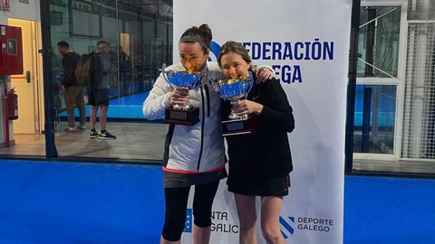 Amalia Rey-Cabarcos y Ana Lorenzo se proclamaron campeonas gallegas en la categor�a +40.