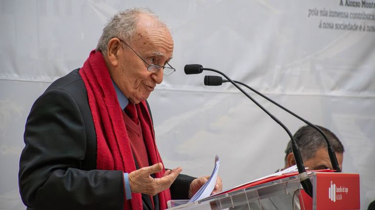 Xess Alonso Montero, durante o seu discurso