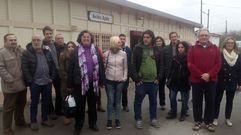 Miembros de la plataforma SOS Tren