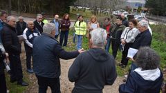 Los afectados en el lugar