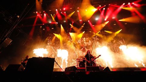 Detalle del concierto de Slayer en Viveiro, en el �ltimo Resurrection, en julio del 2019.