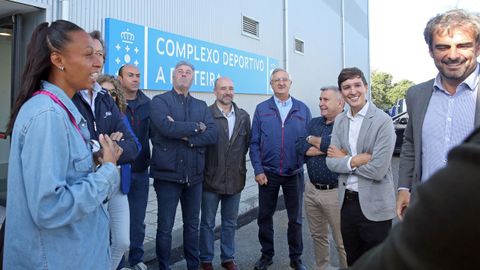  ANA PELETEIRO Y SU MARIDO Y ENTRENADOR BENJAMIN COMPAORE EN LAS PISTAS DEPORTIVAS DONDE VA A ENTRENAR A PARTIR DE AHORA