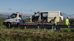 Accidente con un herido grave en Castro de Rei