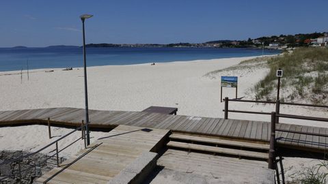 Playa de Areas, en Sanxenxo, una de las 18 del municipio distinguidas por su calidad