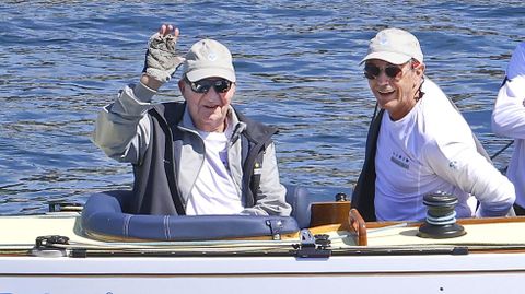 Juan Carlos I todav�a no se ha dejado ver en el mar como s� lo hizo en otras ocasiones en los �ltimos a�os como esta foto de archivo
