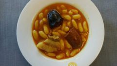 Fabada del restaurante la Sauceda