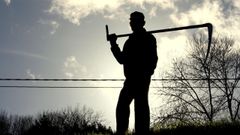 Paisano con guada�a