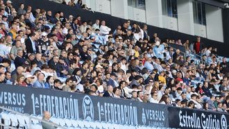 Aficionados celtistas, en un partido de liga del Celta Fortuna esta temporada.