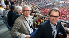 El alcalde de Tarragona, junto a Artur Mas, en el 2014
