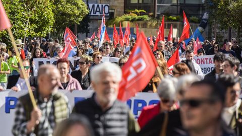 Manifestación en Pontevedra.
