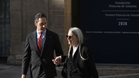 La cantante y escritora estadounidense Patti Smith, galardonada con el Premio Princesa de Asturias de las Artes 2026, este domingo en Oviedo, donde participar� en la ceremonia de entrega de los Premios Princesa 2026 el pr�ximo viernes