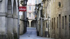 La R�a Nova de Lugo, vacia durante el confinamiento