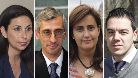 De izquierda a derecha, Astrid Barrio, politloga; Carlos Barrera, analista poltico; Beatriz Acha, politloga; y Santiago Martnez, consultor poltico