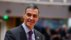 El presidente del Gobierno, Pedro S�nchez, tras la reuni�n de l�deres de la Uni�n Europea en Bruselas del pasado 18 de diciembre.