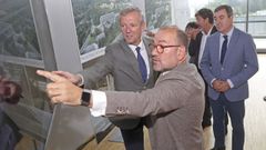 Lpez y Rueda, durante la presentacin del proyecto