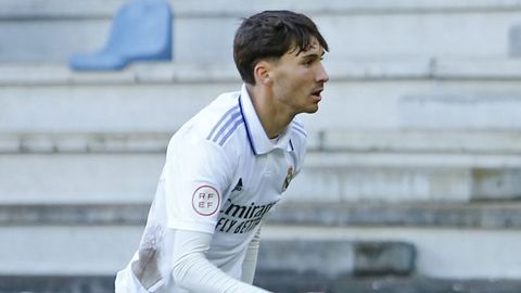 Rafael Obrador, en un partido con el Castilla en Pontevedra