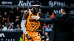 Mus Barro, nuevo jugador del Leyma Básquet Coruña, en su anterior equipo, las Panteras de Aguascalientes.