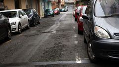 Calle Ulla, en la urbanizaci&oacute;n de O Lagar, en A Pobra.