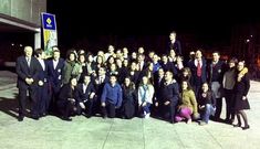 M�sicos da banda e familares, amosando a s�a satisfaci�n polo premio acadado no certame.