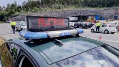 Control de alcohol y drogas de la Guardia Civil en la N-550.