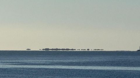 Fata morgana esta ma�ana desde Brens, en Cee