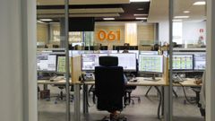 Sala de pantallas del servicio de emergencias del 061, donde se centraliza el servicio telef�nico.