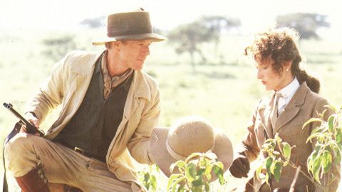 Robert Redford y Meryl Streep en una escena de «Memorias de África».
