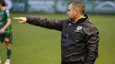 Javi Rey, entrenador del CD Arenteiro.