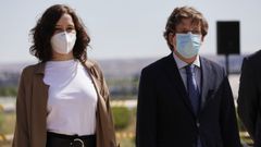 Isabel D�az Ayuso, este lunes, junto al alcalde de Madrid, Jose Luis Martinez-Almeida