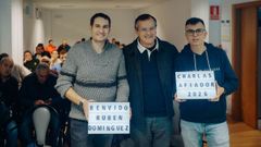 Rub�n Dom�nguez fue recibido por el presidente de Afiador, Roberto Gonz�lez, y el periodista Roberto Carlos Carballo