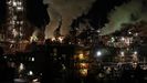 Complejo industrial de Alcoa, en la noche de este martes