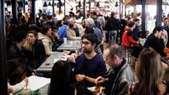 Ambiente de terrazas en Madrid el 31 de diciembre
